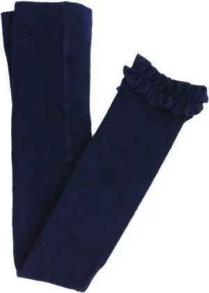 RuffleButts Baby/Toddler Girls Footless Ruffled Tights