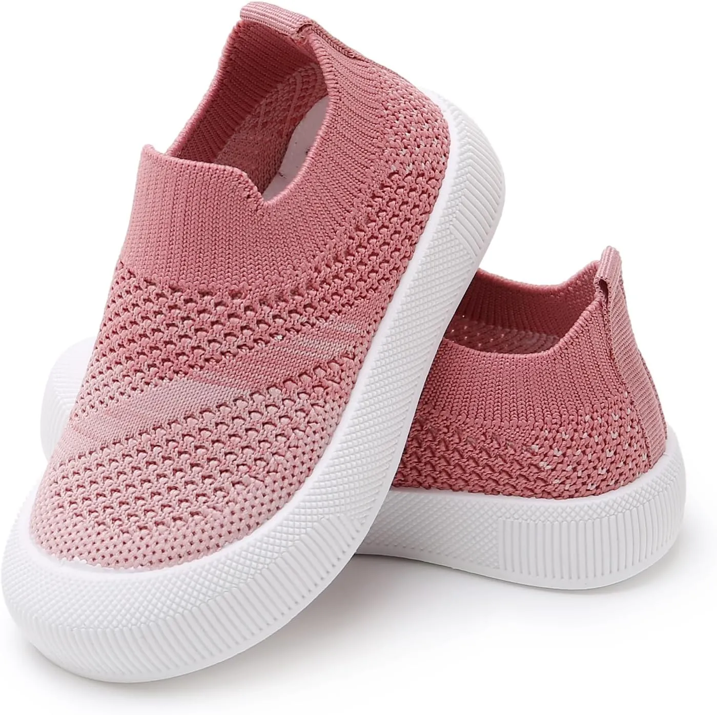 RVROVIC Toddler Boys Girls Sneakers Lightweight Slip on Shoes Kids Breathable Non-Slip Walking Shoes 1-3 Yrs