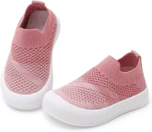 RVROVIC Toddler Boys Girls Sneakers Lightweight Slip on Shoes Kids Breathable Non-Slip Walking Shoes 1-3 Yrs