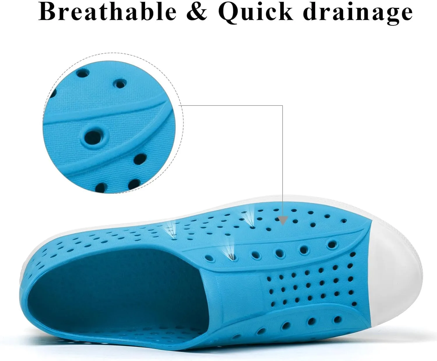 SAGUARO Mens Garden Shoes for Women Breathable Slip-On Gardening Clogs Quick Dry Non-Slip Water Shoe Outdoor Beach Sandals Aero XVII