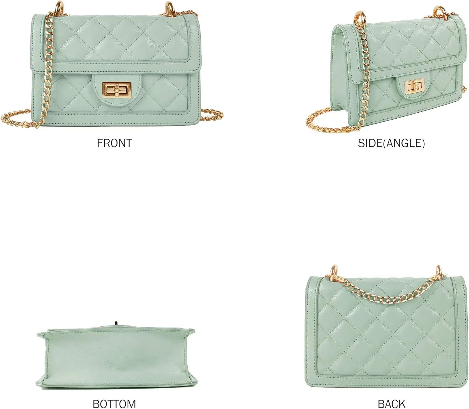 SG SUGU Small Quilted Crossbody Bag, Trendy Designer Mini Shoulder Bag, Phone Wallet Purse for Women