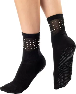 SHASHI Crew Grip Socks – Stylish, Non-Slip Footwear for Pilates, Barre, and Yoga