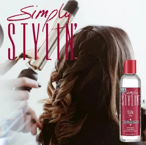 Simply Stylin' Silk Serum - Anti-Frizz Heat Protectant for Women - Pure Silicone Serum for Dry and Frizzy Hair - Detangler - 4 fl oz