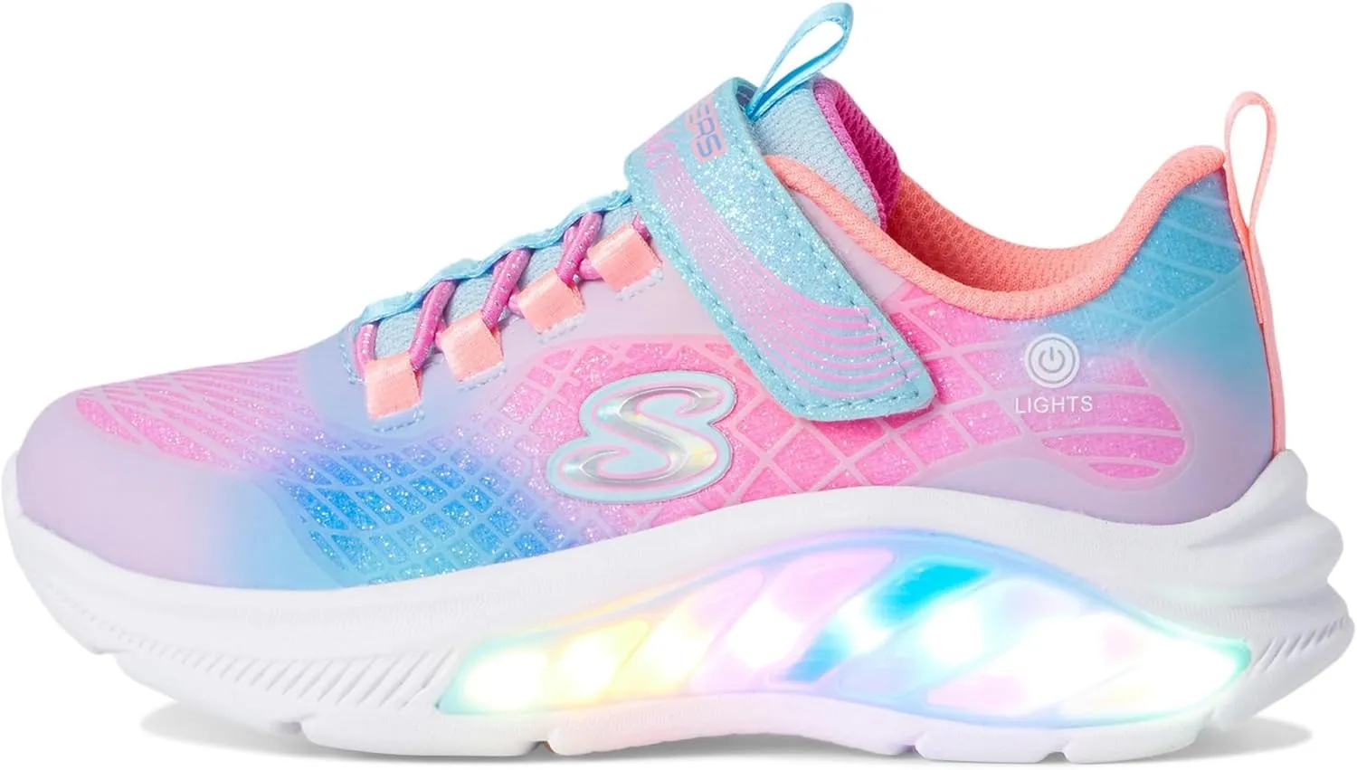 Skechers Girl's Cruisers-Rainbow Reflectin Sneaker
