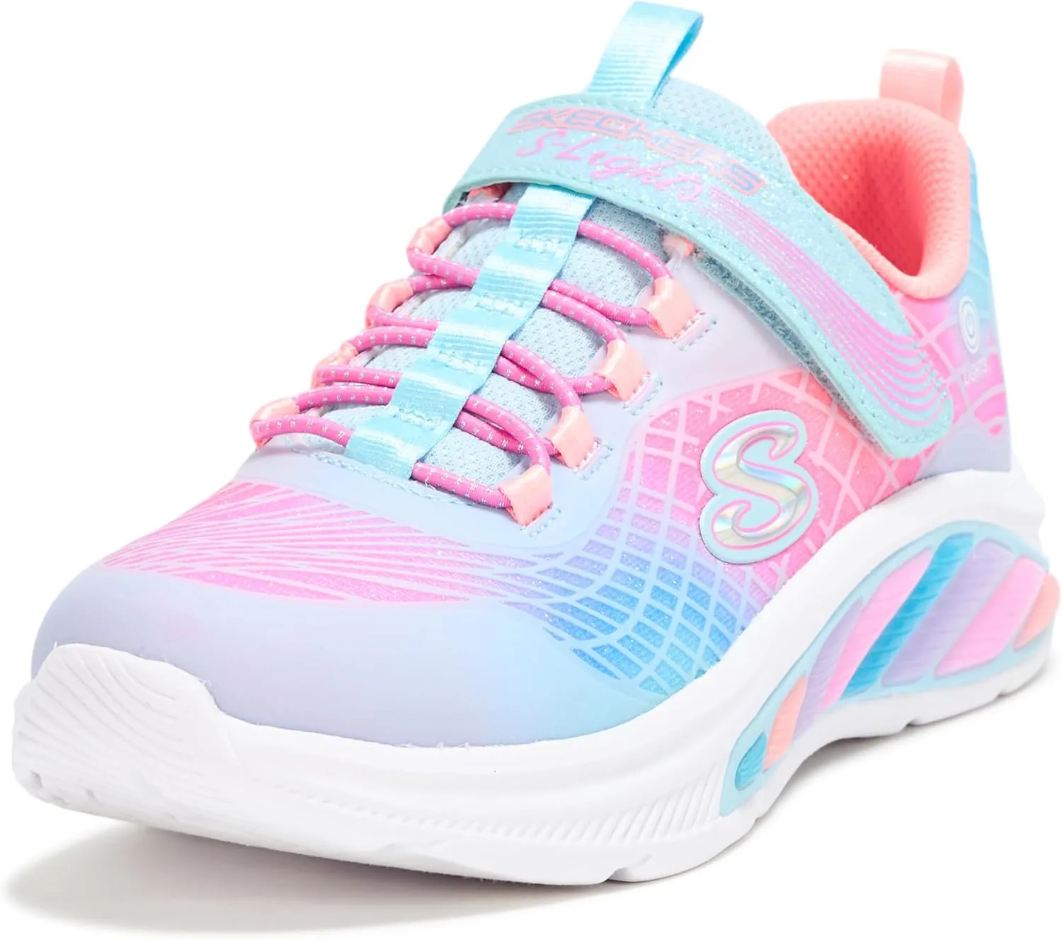 Skechers Girl's Cruisers-Rainbow Reflectin Sneaker
