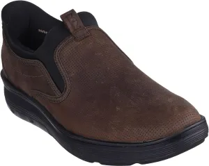 Skechers - Mens Mark Nason: Casual Glide Cell - Baxter Slip On Shoes, Color Red/Brown, Size: 8 M US