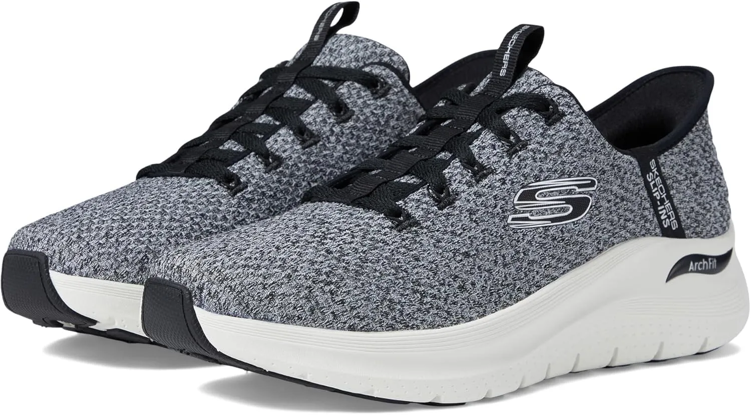 Skechers Men's Slip-ins: Arch Fit 2.0-Look Ahead Knit Lace Up Slip On Sneakers