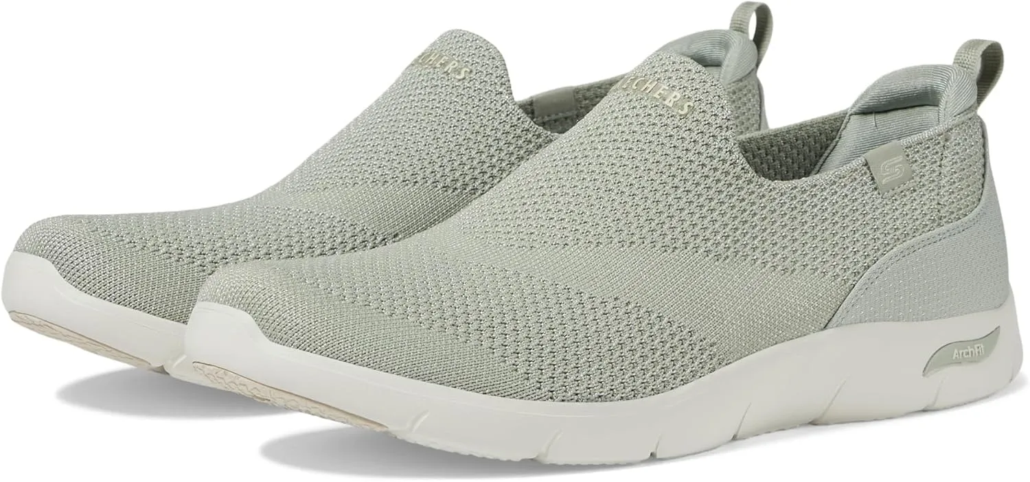 Skechers Sport Women's Women's Arch Fit Refine Iris Sneaker, Sage=Sage, 5.5