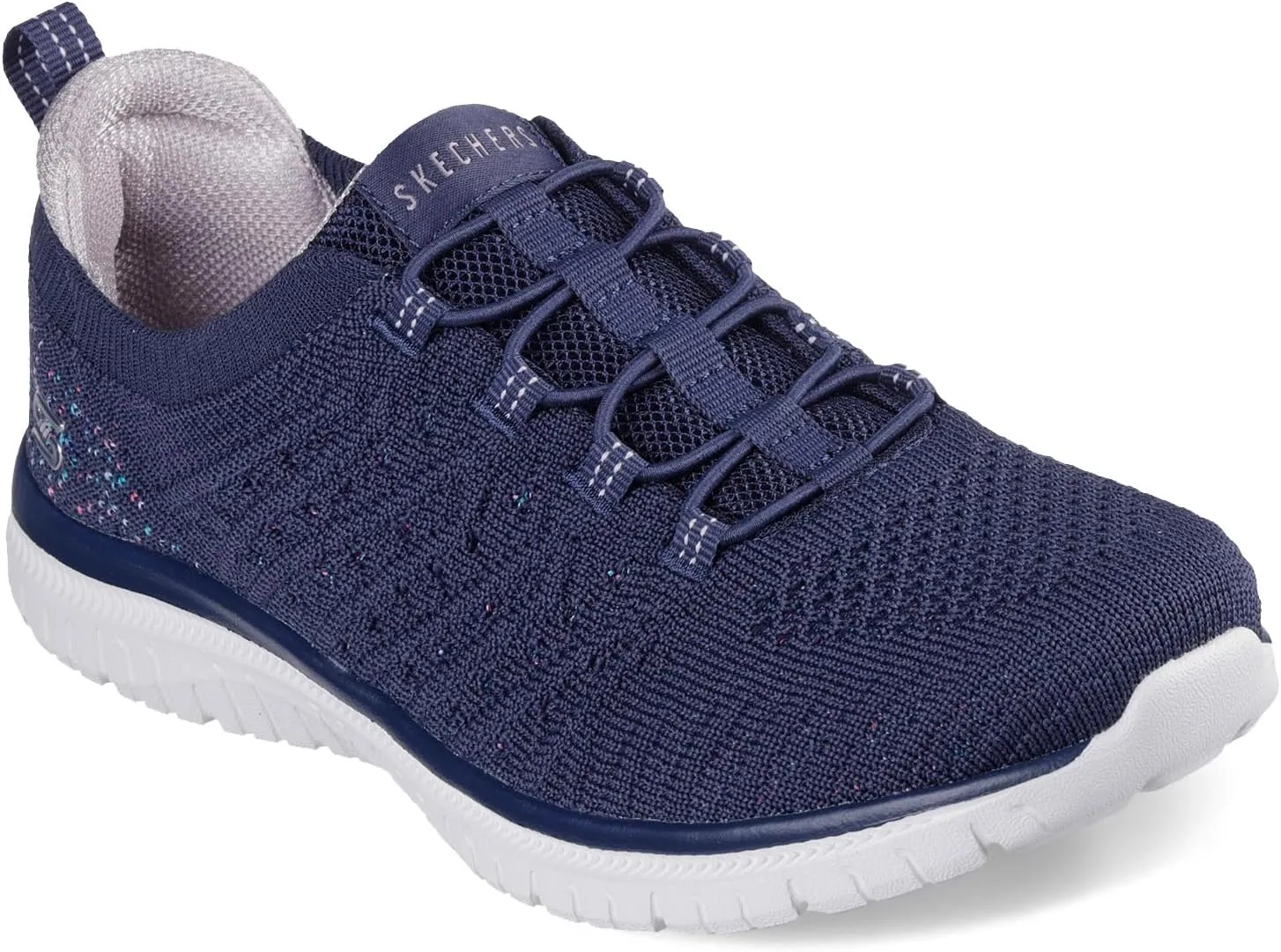 Skechers Sport Women's Women's Virtue-Show Runner Sneaker, Navy=NVY, 8 Wide