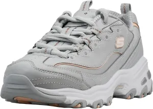 Skechers Women's D'Lites Fresh Start Memory Foam Lace-up Sneaker Fashion