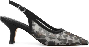 Slingback Pumps for Women Pointed Toe Heels Slip on Kitten Heels Sandals Dress Party Wedding