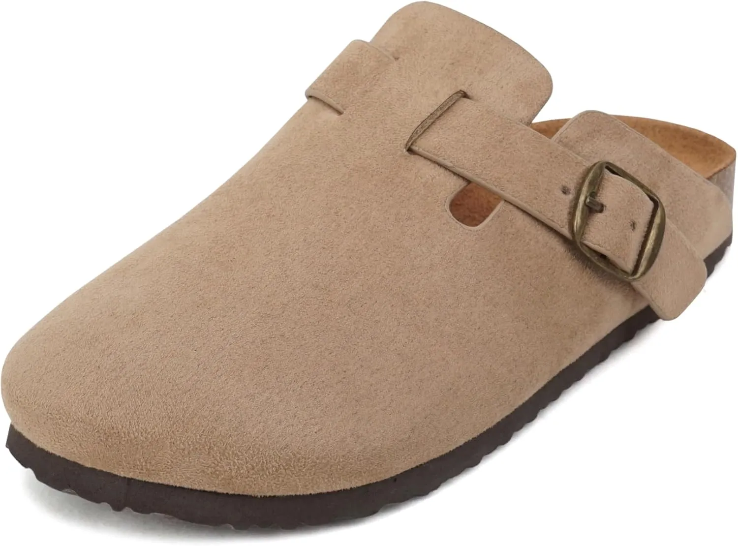 Soda Regis ~ Women Round Toe Buckle Strap Slip-On Flatform Clog