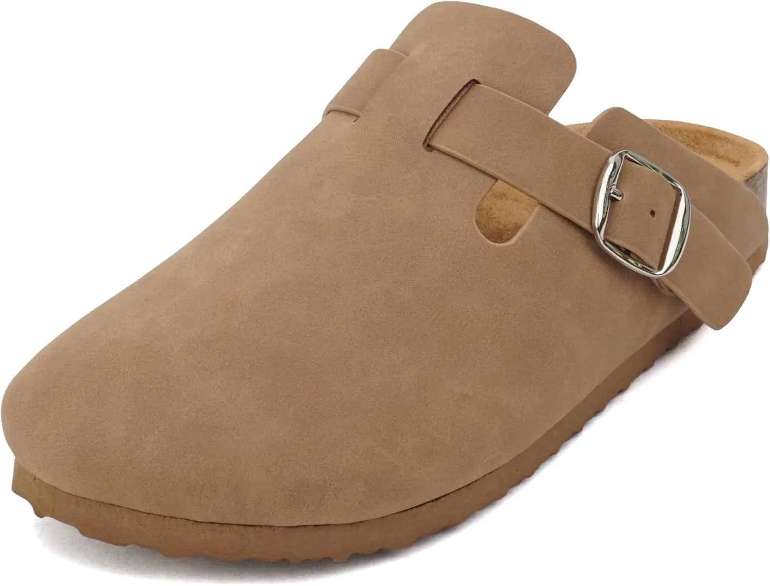 Soda Regis ~ Women Round Toe Buckle Strap Slip-On Flatform Clog