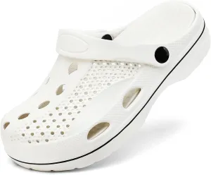 SOSOWHLTE Men's and Women's Arch Support Clogs Garden Shoes Slip-on Outdoor Beach Slippers with Removable Cushion Insole