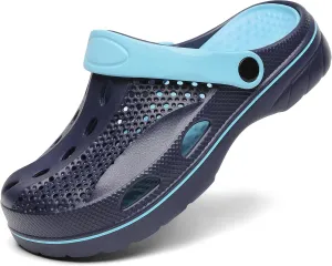 SOSOWHLTE Men's and Women's Arch Support Clogs Garden Shoes Slip-on Outdoor Beach Slippers with Removable Cushion Insole