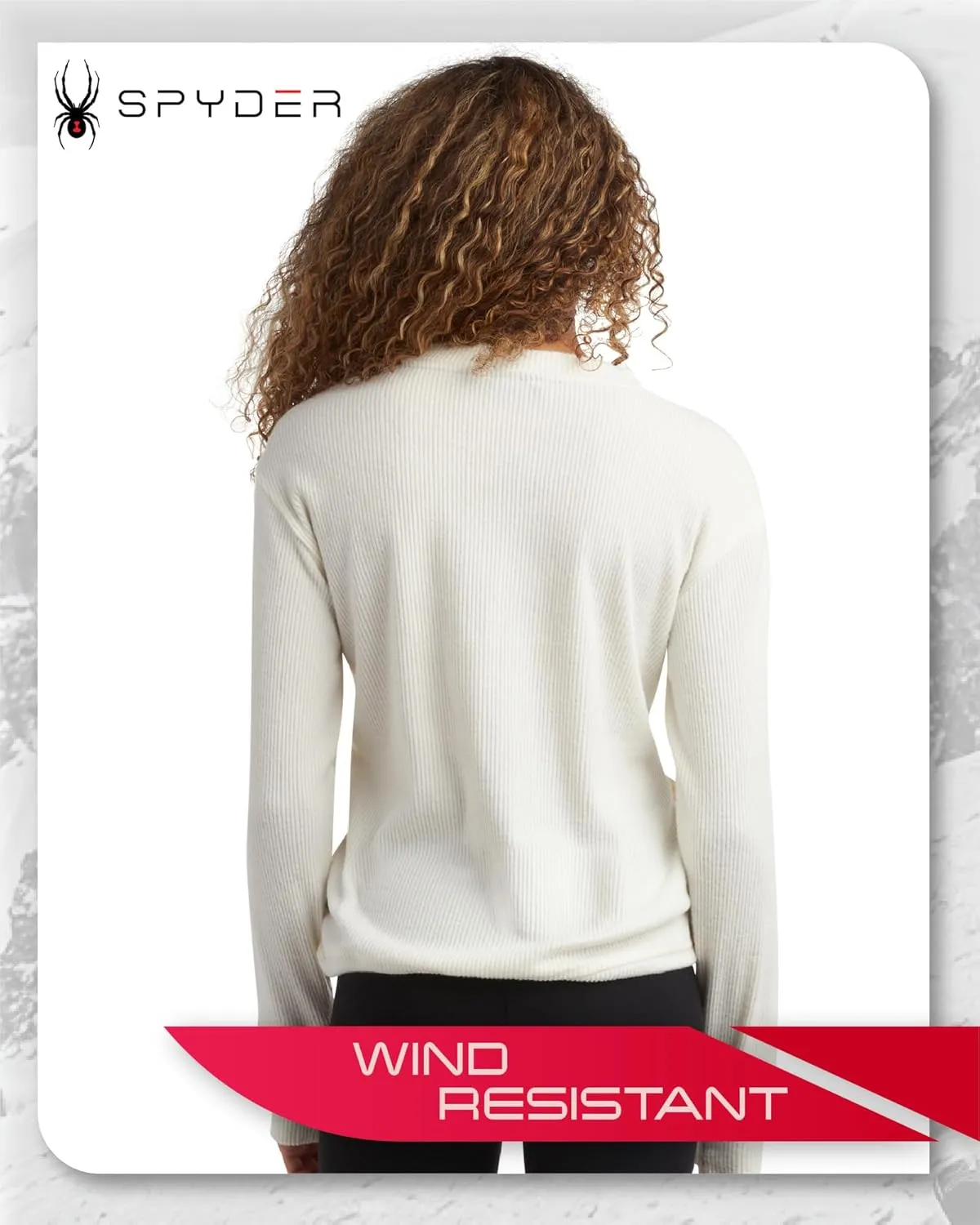 Spyder Women's Crewneck Fleece Sweatshirt - Cozy Ribbed Pullover Sweater with Adjustable Cinched Bottom and Thumbhole (S-XL)