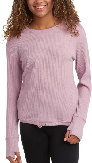 Spyder Women's Crewneck Fleece Sweatshirt - Cozy Ribbed Pullover Sweater with Adjustable Cinched Bottom and Thumbhole (S-XL)