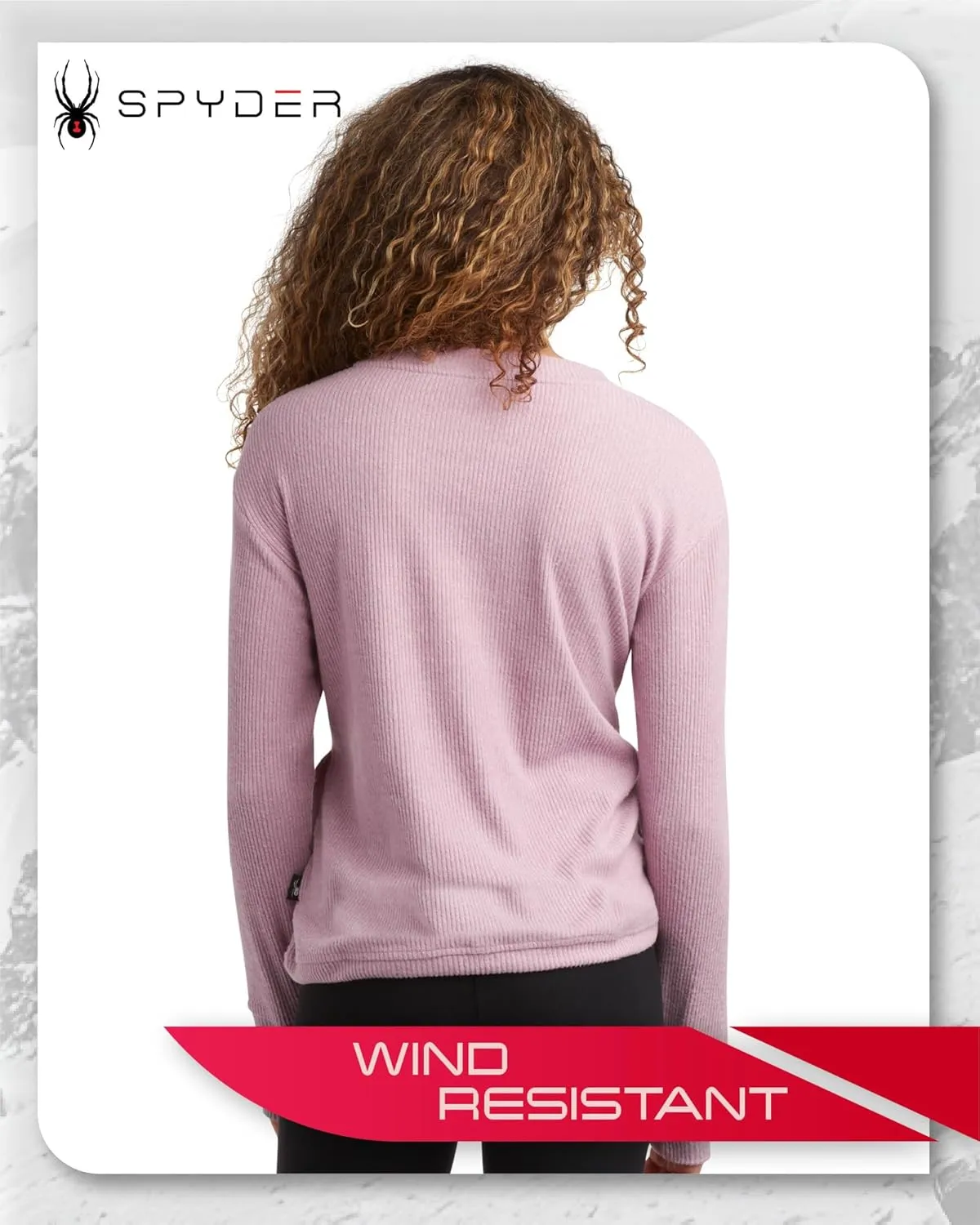 Spyder Women's Crewneck Fleece Sweatshirt - Cozy Ribbed Pullover Sweater with Adjustable Cinched Bottom and Thumbhole (S-XL)