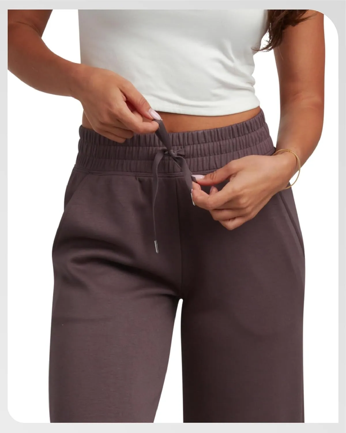 Spyder Women's Wide Leg Pants - Cozy Harmony Soft Scuba Double Knit Casual Sweatpants with Drawstring Waistband (Sizes: S-XL)