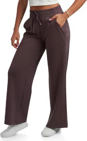 Spyder Women's Wide Leg Pants - Cozy Harmony Soft Scuba Double Knit Casual Sweatpants with Drawstring Waistband (Sizes: S-XL)