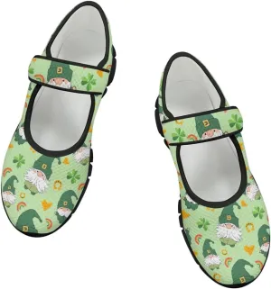 St Patricks Day Mary Jane Shoes for Womens Casual Breathable Casual Flats Non Slip Fashion Walking Sneakers
