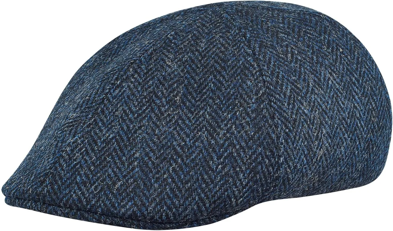 Sterkowski Rusty Duckbill Cap | Harris Tweed Flat Cap for Men and Women | 6 Panel Warm Breathable Scally Cap