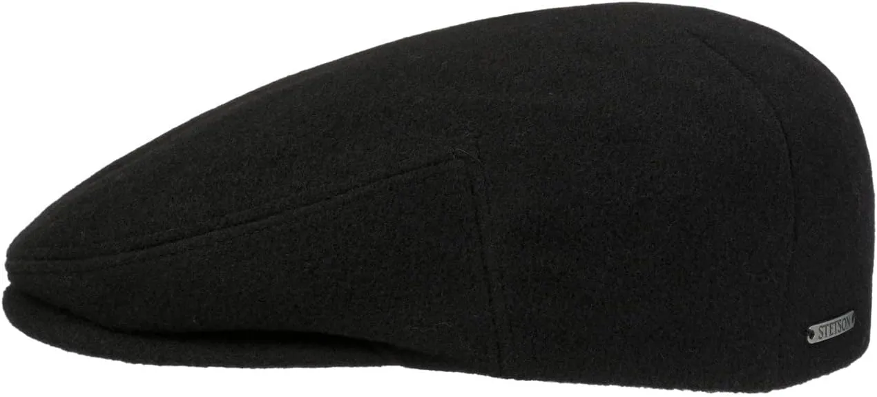 Stetson Kent Wool Earflaps Flat Cap Women/Men | Made in The EU