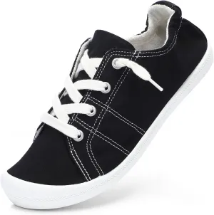 STQ Women Slip On Sneakers, Comfortable Casual Canvas Shoes