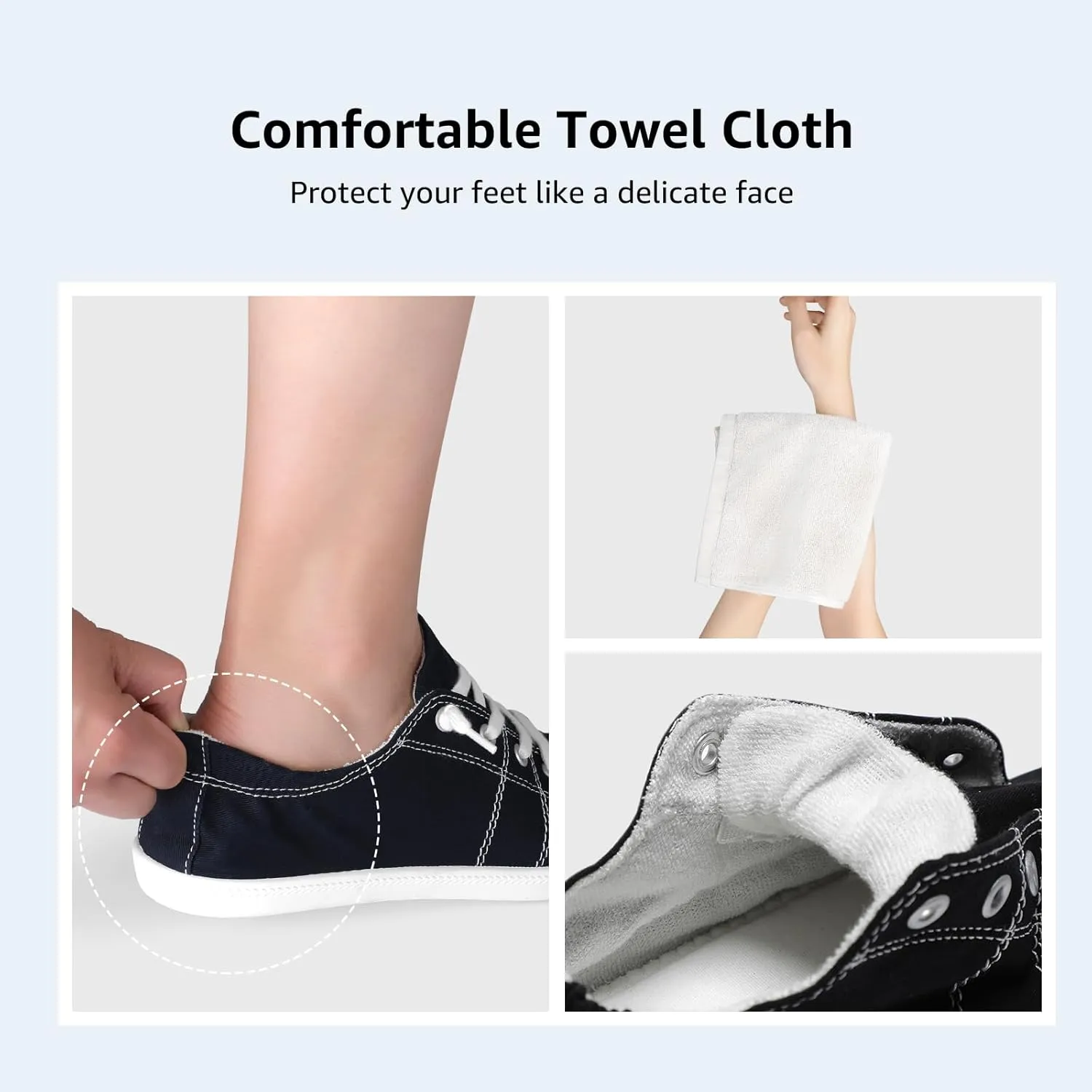 STQ Women Slip On Sneakers, Comfortable Casual Canvas Shoes