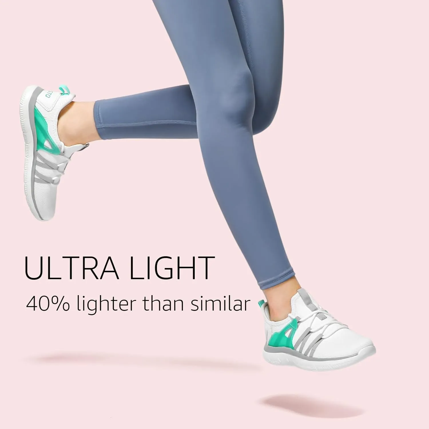 STQ Womens Slip on Sneakers Breathable Tennis Arch Support Comfortable Walking Shoes Plantar Fasciitis Orthopedic Workout Gym Cross Training Athletic Standing