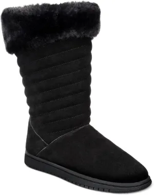 Style & Co. Womens Novaa Suede Winter & Snow Boots Black 9 Medium (B,M)