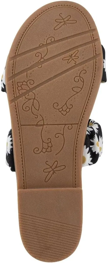 Sugar Women's Slide Sandals – Stylish Slip-On Flats for Casual, Dressy, Beach, or Pool Wear