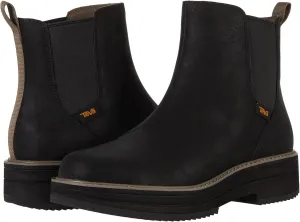 Teva Women's Midform Chelsea Comfortable Water-Resistant Flat Platform Leather Boots