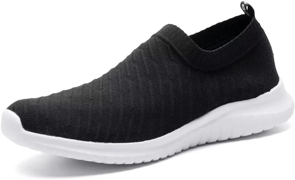 TIOSEBON Men's Slip On Walking Shoes Knit Mesh Tennis Sneaker