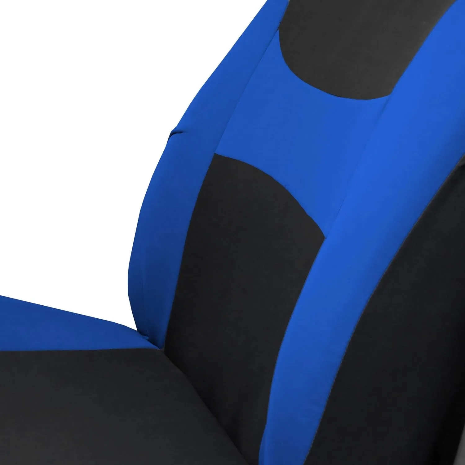 TLH Light and Breezy Flat Cloth Automotive Car Seat Covers Front Set Only, Airbag Compatible, Blue Color Universal Fit Car Seat Protector for Cars, Auto, Trucks, SUV