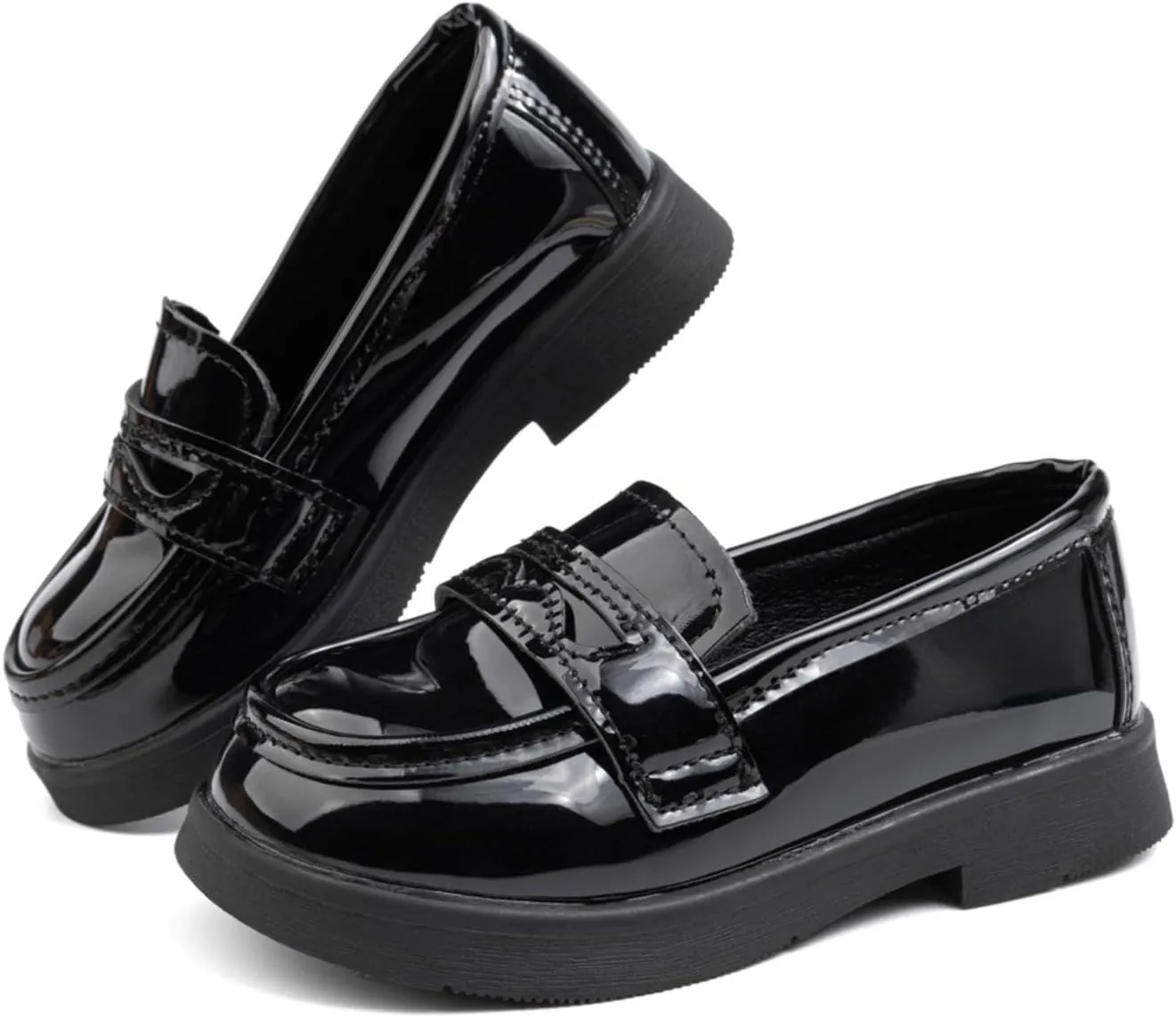 Toddler Boys Girls Dress Shoes Little Kids School Uniform Shoes Formal Casual Oxfords Wedding Church Loafer Flats