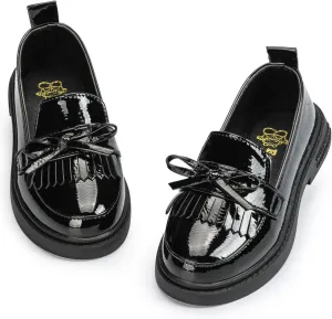 Toddler Boys Girls Dress Shoes Little Kids School Uniform Shoes Formal Casual Oxfords Wedding Church Loafer Flats