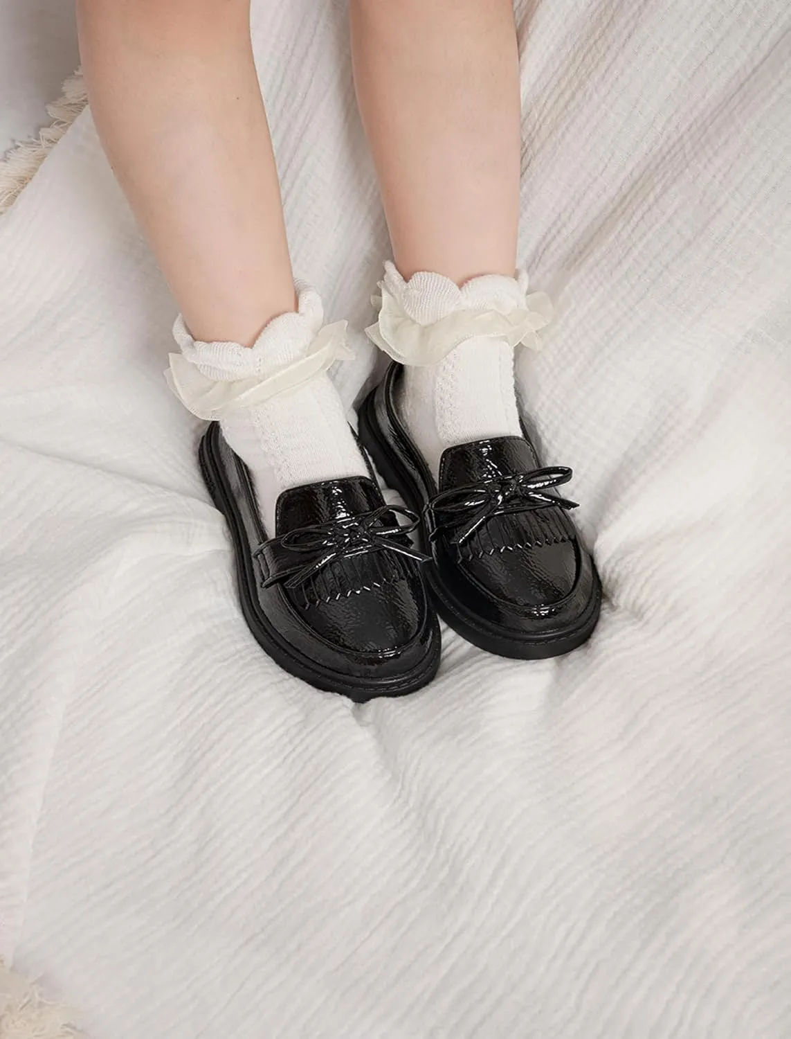 Toddler Boys Girls Dress Shoes Little Kids School Uniform Shoes Formal Casual Oxfords Wedding Church Loafer Flats