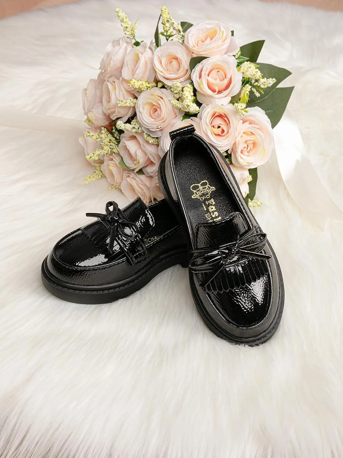 Toddler Boys Girls Dress Shoes Little Kids School Uniform Shoes Formal Casual Oxfords Wedding Church Loafer Flats