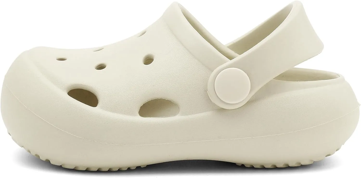 Toddler Classic Clogs Skin-Friendly Comfy Lightweight 丨Boys Girls Slip On Water Shoes