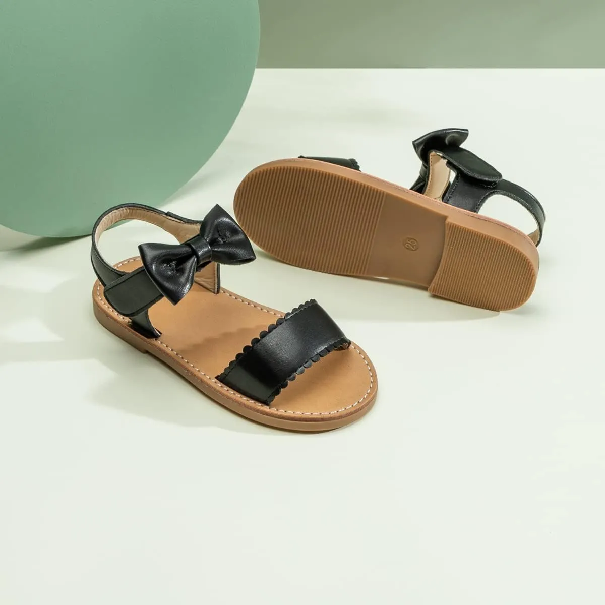 Toddler Girls Sandals Little Girl Summer Flat Sandal Baby Open Toe Outdoor Beach Holiday Dress Shoes