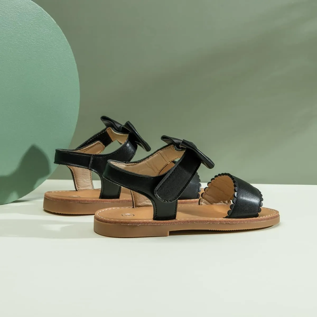 Toddler Girls Sandals Little Girl Summer Flat Sandal Baby Open Toe Outdoor Beach Holiday Dress Shoes