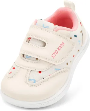 Toddler Wide Toe Box Shoes: Boys Barefoot Shoe Girl Sneakers Little Kids Tennis Non-Slip Zero Drop First Walking Breathable Running Athletic School Gym Sneaker