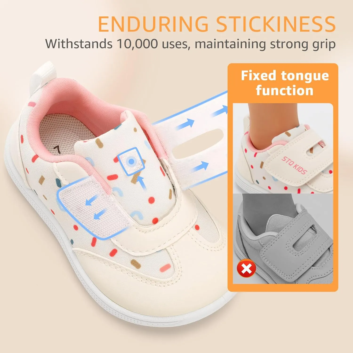 Toddler Wide Toe Box Shoes: Boys Barefoot Shoe Girl Sneakers Little Kids Tennis Non-Slip Zero Drop First Walking Breathable Running Athletic School Gym Sneaker