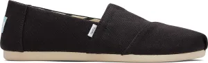 TOMS Women's, Alpargata Recycled Slip-On - Wide Width Black 10 W