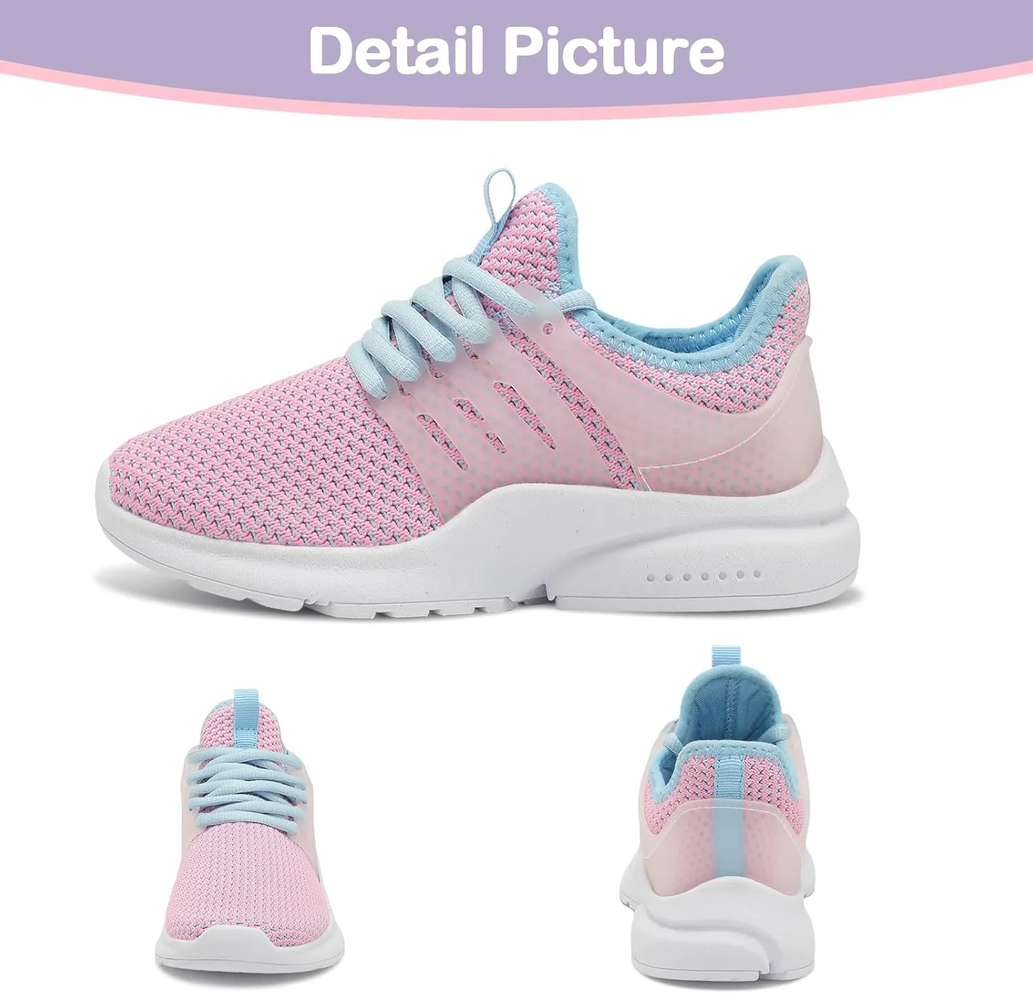 Troadlop Kids Sneaker Lightweight Breathable Running Tennis Boys Girls Shoes