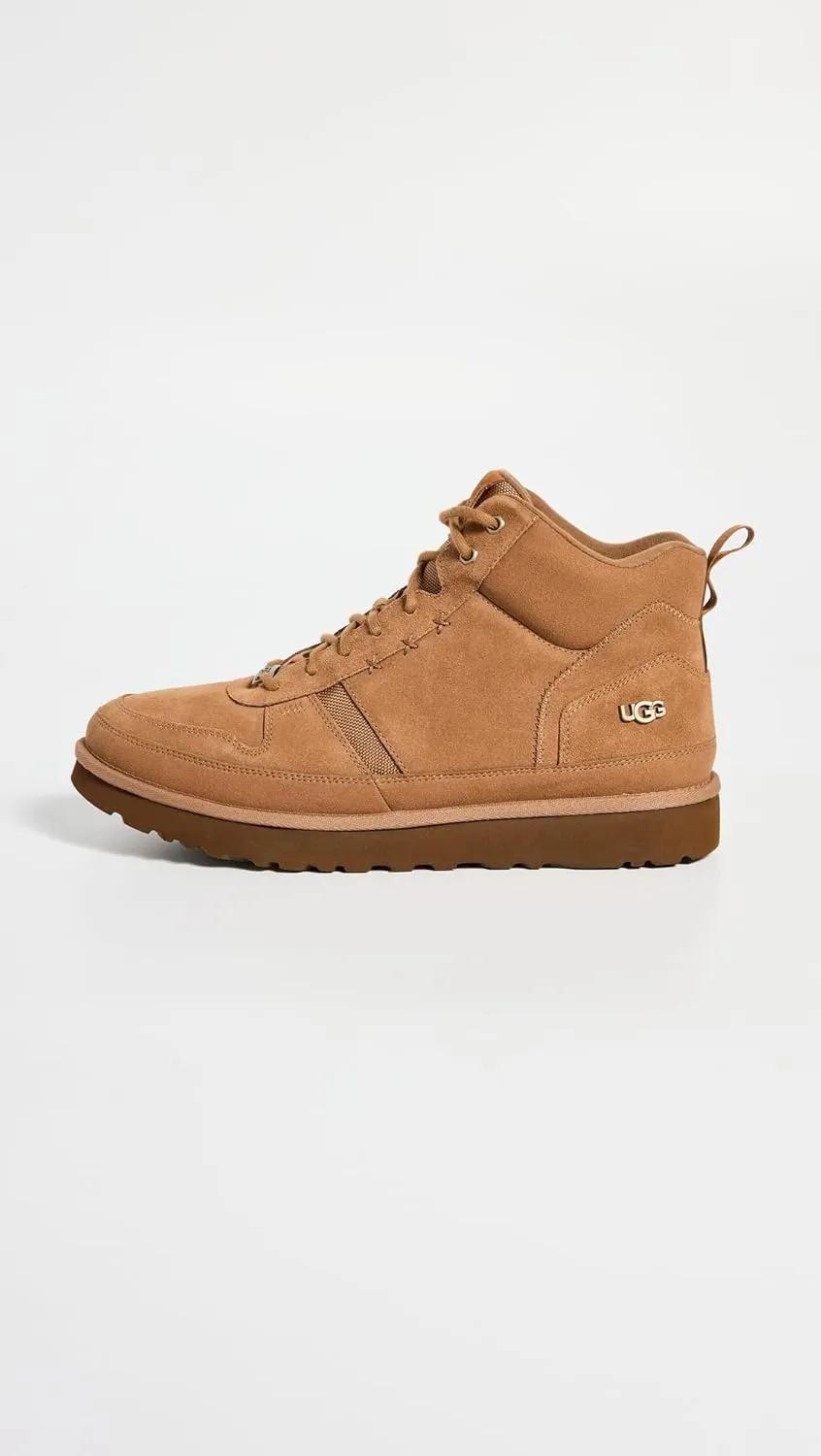 UGG Men's Highland Hi Heritage Sneaker, Chestnut Suede, 13
