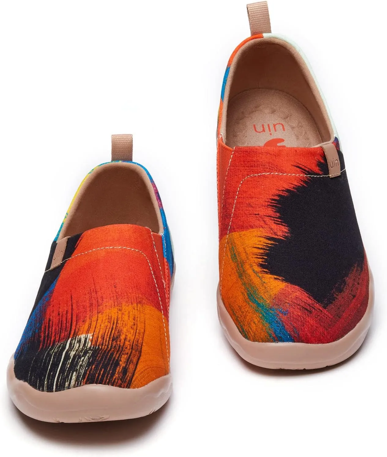 UIN Men's Art Design Travel Shoes Slip On Casual Loafers Stylish Lightweight Comfort Fashion Sneaker