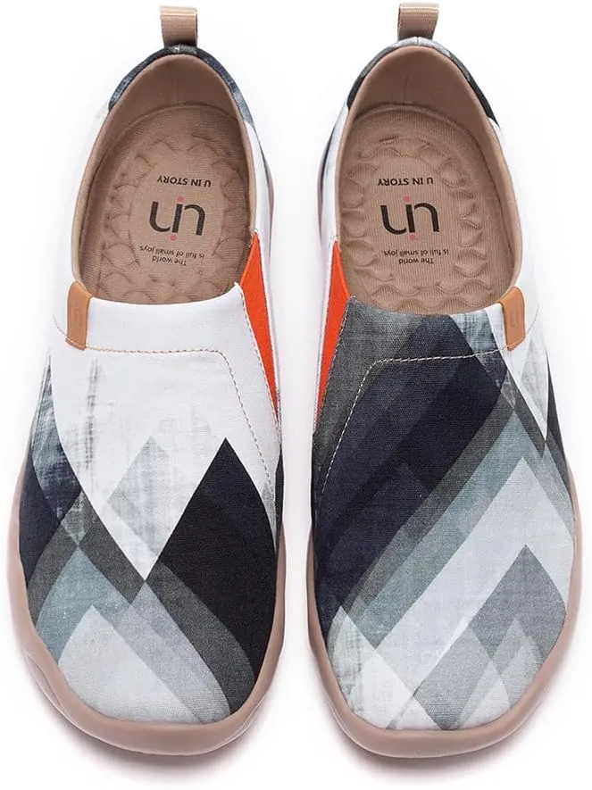 UIN Men's Art Design Travel Shoes Slip On Casual Loafers Stylish Lightweight Comfort Fashion Sneaker