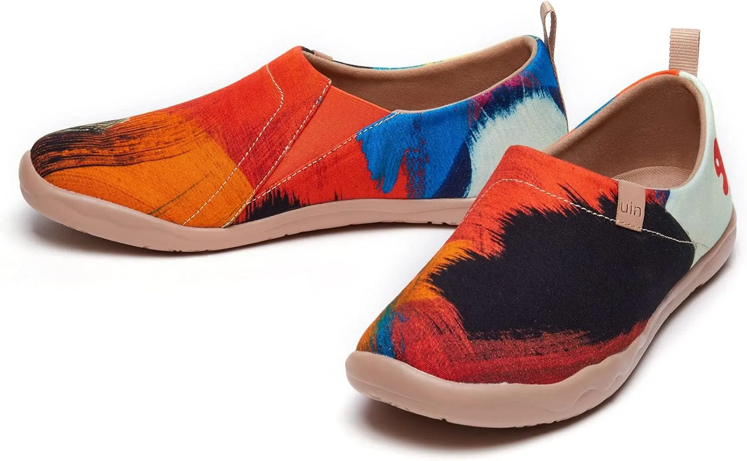 UIN Men's Art Design Travel Shoes Slip On Casual Loafers Stylish Lightweight Comfort Fashion Sneaker